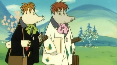 Artists in Moominvalley (1991) - Episode 58 poster and promotional image