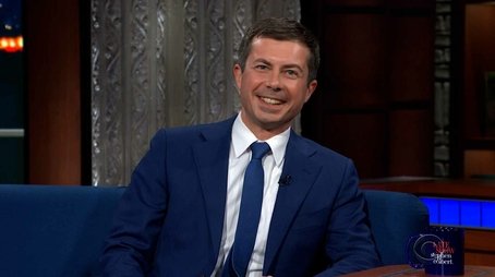 Pete Buttigieg, Katja Herbers (2021) - Episode 149 poster and promotional image