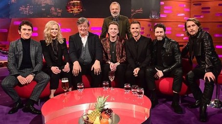 Nicole Kidman, Stephen Fry, Joe Lycett, Geraint Thomas, Take That (2018) - Episode 8 poster and promotional image