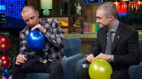 Daniel Radcliffe & James McAvoy (2015) - Episode 184 poster and promotional image