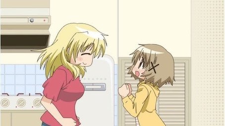February 27th-March 4th: Bright Red Mark / April 3rd: Welcome to Hidamari Apartments (2010) - Episode 1 poster and promotional image