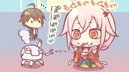 Guilty Crown 4-Panel Theater - Phase 01-b - Rice (impressed) (2012) - Episode 3 poster and promotional image