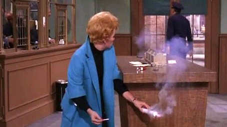 Lucy Puts Out a Fire at the Bank (1963) - Episode 9 poster and promotional image