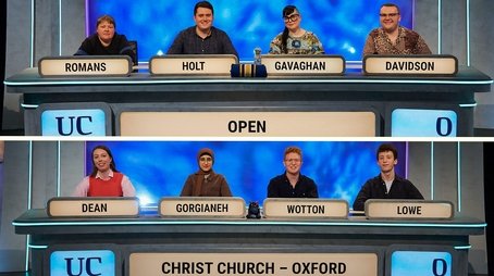 Open University v Christ Church, Oxford (2024) - Episode 32 poster and promotional image