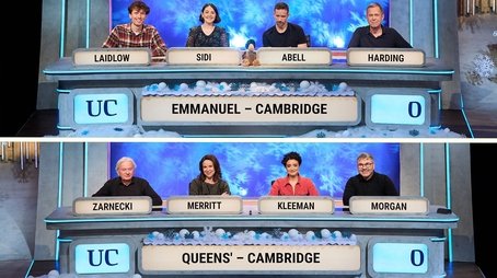 Christmas 2024 - Emmanuel College, Cambridge v Queens' College, Cambridge (2024) - Episode 160 poster and promotional image