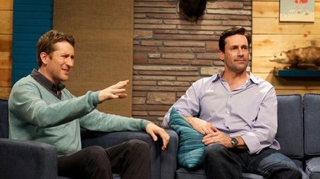 Jon Hamm Wears a Light Blue Shirt & Silver Watch (2012) - Episode 3 poster and promotional image