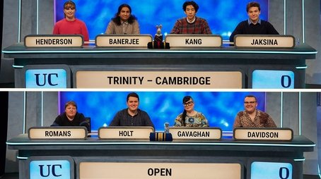 Trinity College, Cambridge v Open University (2024) - Episode 27 poster and promotional image