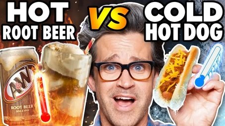Hot Cold Food vs. Cold Hot Food Taste Test (2022) - Episode 92 poster and promotional image
