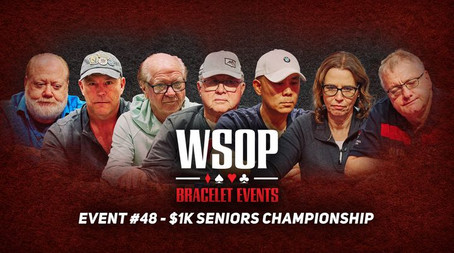 Event #48: $1,000 SENIORS No-Limit Hold’em Championship (2023) - Episode 60 poster and promotional image