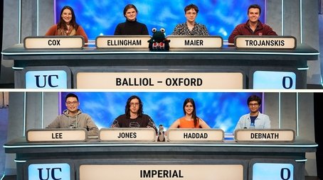 Balliol, Oxford v Imperial (2023) - Episode 9 poster and promotional image