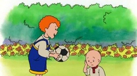 Caillou's Big Kick (1998) - Episode 61 poster and promotional image