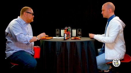 Superfan Brett Baker Grills Sean Evans Over Spicy Wings (2017) - Episode 23 poster and promotional image