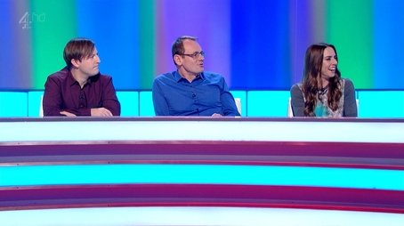 Melanie Chisholm, Joe Wilkinson, Tess Daly, Andrew Maxwell (2012) - Episode 8 poster and promotional image