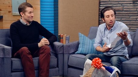 Simon Helberg wears a Sky Blue Button Down and Jeans (2015) - Episode 5 poster and promotional image