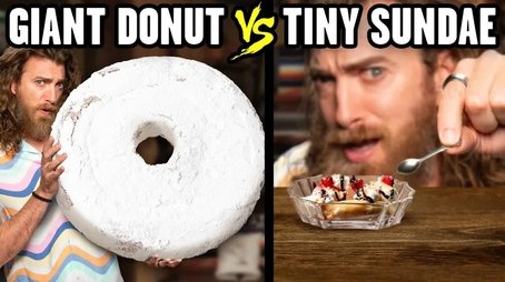 Giant vs. Tiny Food Taste Test (2024) - Episode 95 poster and promotional image