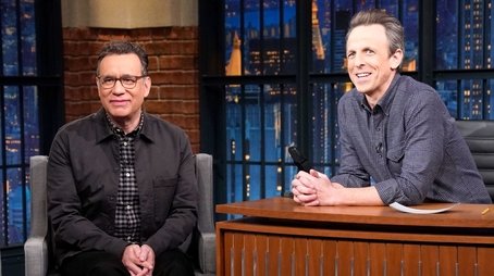 Fred Armisen, Penn Badgley (2023) - Episode 62 poster and promotional image