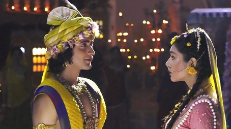 Krishna Grabs Radha's Attention (2018) - Episode 9 poster and promotional image