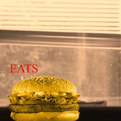 Man Eats Burger