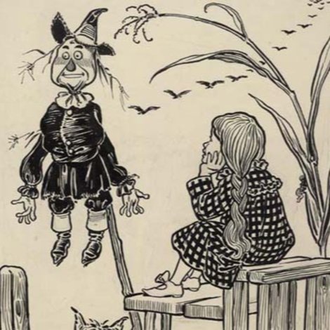 Dorothy and the Scarecrow in Oz