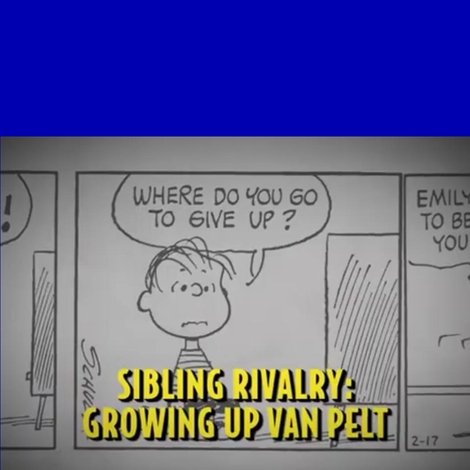 Sibling Rivalry: Growing Up Van Pelt