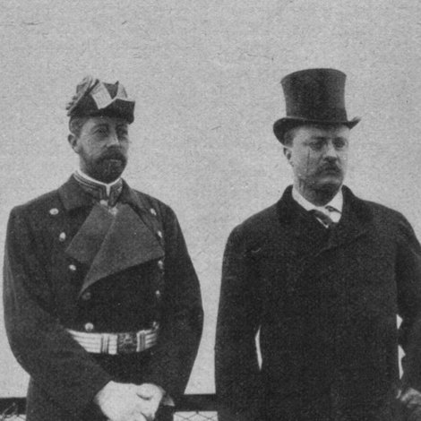 Arrival of Prince Henry (of Prussia) and President Roosevelt at Shooter's Island