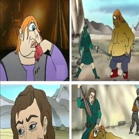 Kitabi Dədə Qorqud. Basat və Təpəgöz