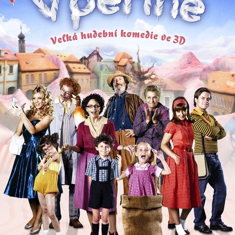 V peřině