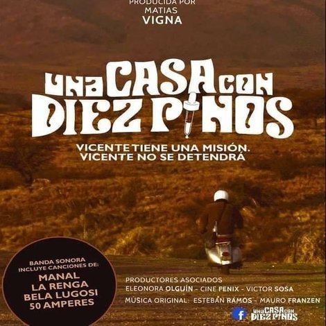 Una casa con diez pinos