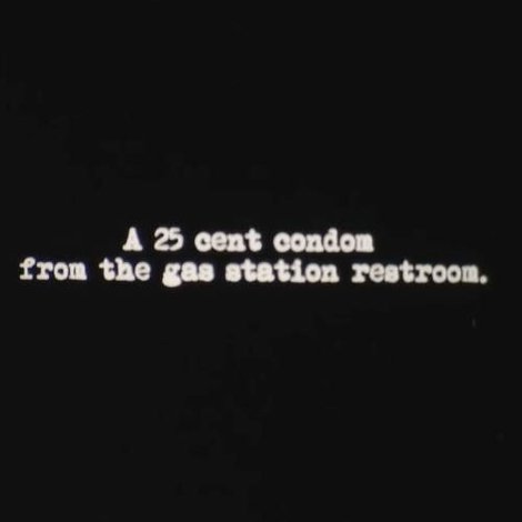 A 25 Cent Condom from the Gas Station Restroom