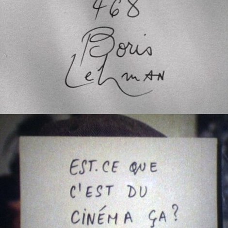 Cinématon n°468 : Boris Lehman