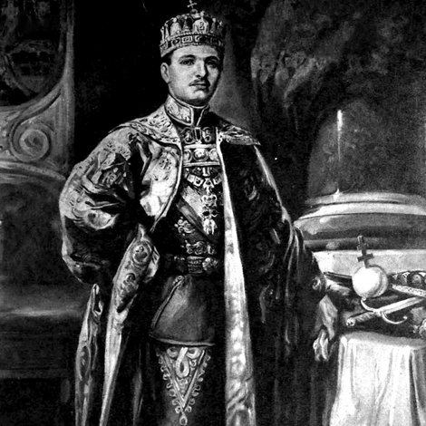 IV. Károly király koronázása