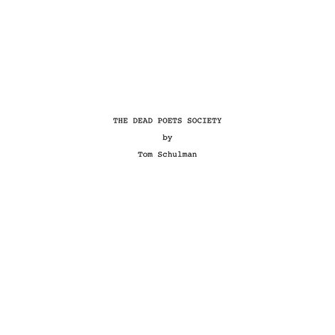 Dead Poets: A Look Back