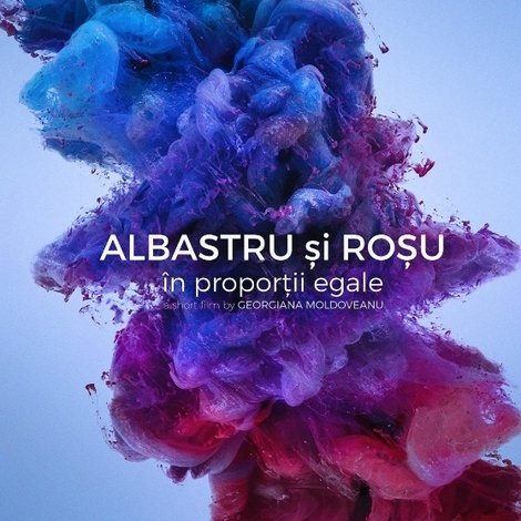 Albastru si rosu, in proportii egale