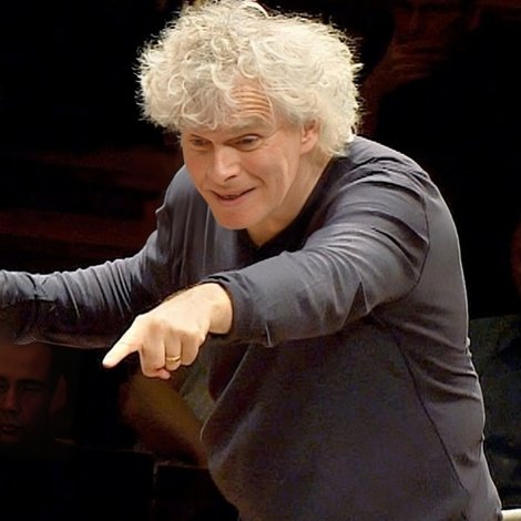 In rehearsal: Simon Rattle conducts 6 Berlin school orchestras