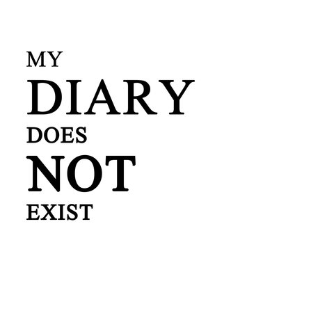 My Diary Does Not Exist