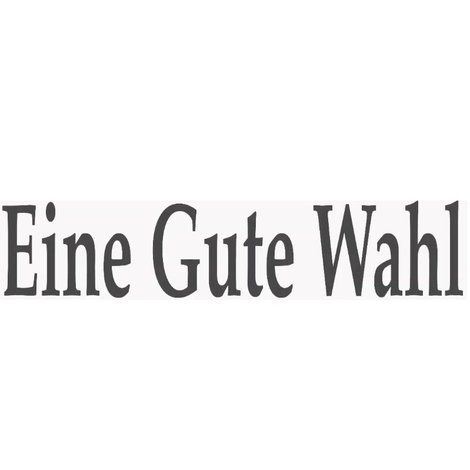 Eine gute Wahl