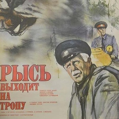 Рысь выходит на тропу