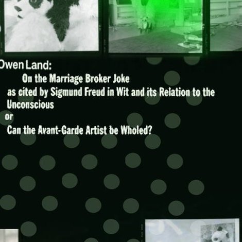 On the Marriage Broker Joke as Cited by Sigmund Freud in Wit and Its Relation to the Unconscious, or Can the Avant-Garde Artist Be Wholed?