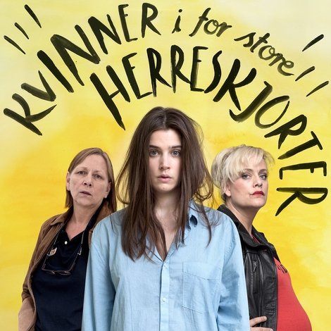 Kvinner i for store herreskjorter