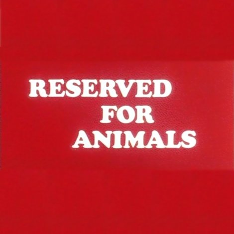 Reserved for Animals