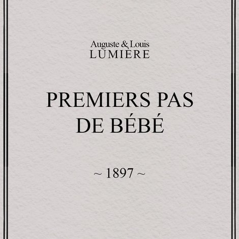 Premiers pas de bébé