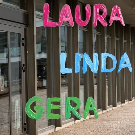 Laura, Linda, Gera und ich