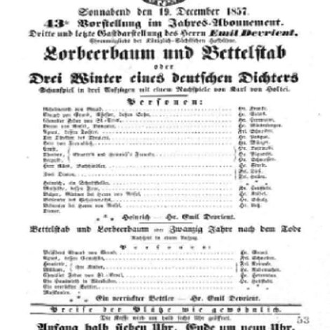 Lorbeerbaum und Bettelstab