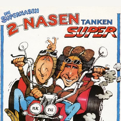 Zwei Nasen tanken Super
