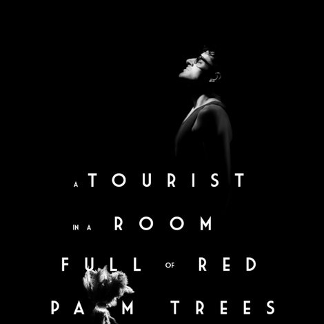 A Tourist in a Room Full of Red Palm Trees