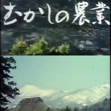 むかしの農業