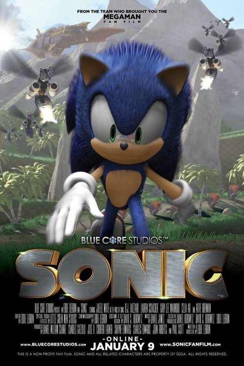 Sonic movie poster player