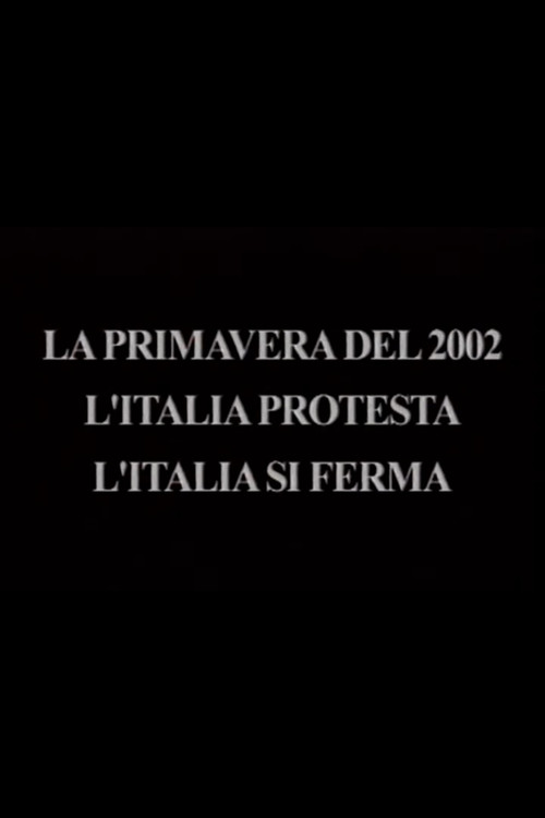 The Spring of 2002 - Italy Protests, Italy Stops Poster