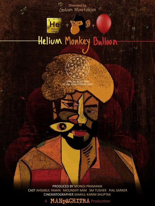 Helium Monkey Balloon Poster