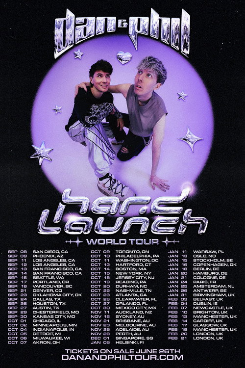 Dan and Phil: Hard Launch World Tour Poster